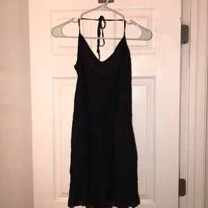 Navy Blue Halter Dress